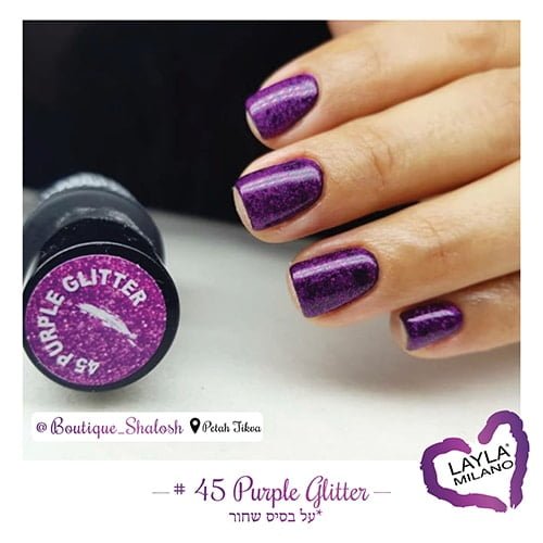 Layla Milano - 45-Purple-glitter