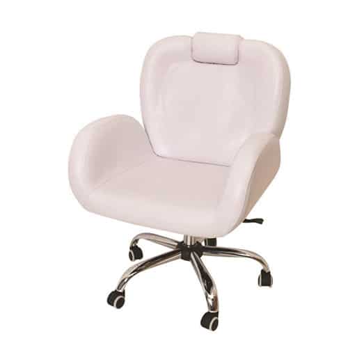 כיסא מפואר ואיכותי לעיצוב גבות - לבן