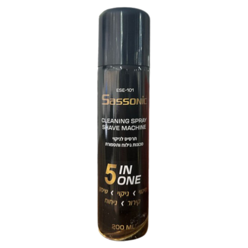 תרסיס לניקוי מכונות גילוח ותספורת - SASSONIC