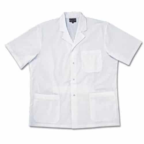 חולצה בד לבנה עם כפתורים , שרוול קצר, בלי לוגו