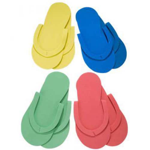 נעלי פדיקור - ספוג צבעוני - 12 זוגות - ביוטי דיפו