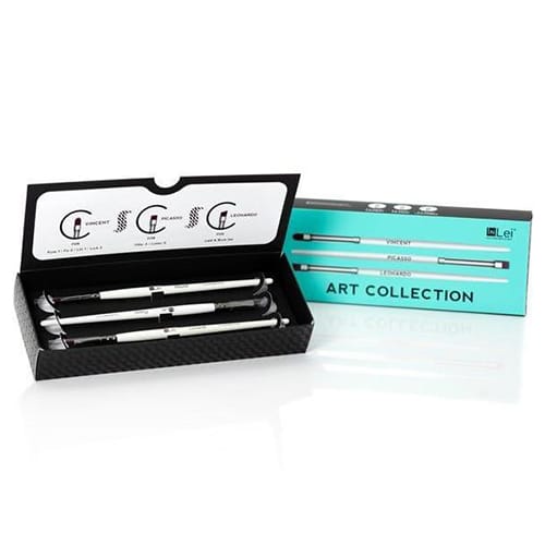 ART COLLECTION סט 3 מברשות לריסים - INLei - ביוטי דיפו טירת כרמל/יהוד