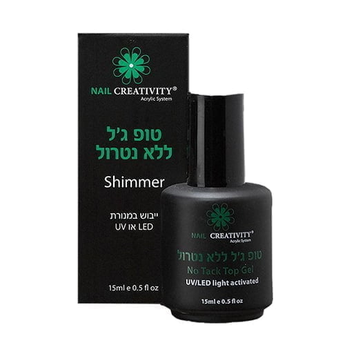 טופ ג'ל ללא נטרול - Shimmer - מבית Nail Creativity - ביוטי דיפו