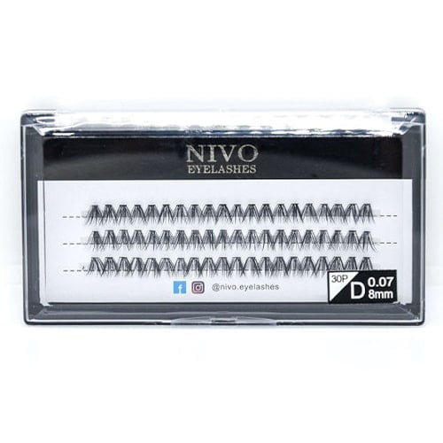 ריסים פס משי 8 מ"מ 30D - ניבו NIVO - ביוטי דיפו טירת כרמל/יהוד