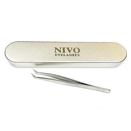 פינצטה זוית נירוסטה להלחמה / הדבקה - NIVO - ביוטי דיפו טירת כרמל/יהוד