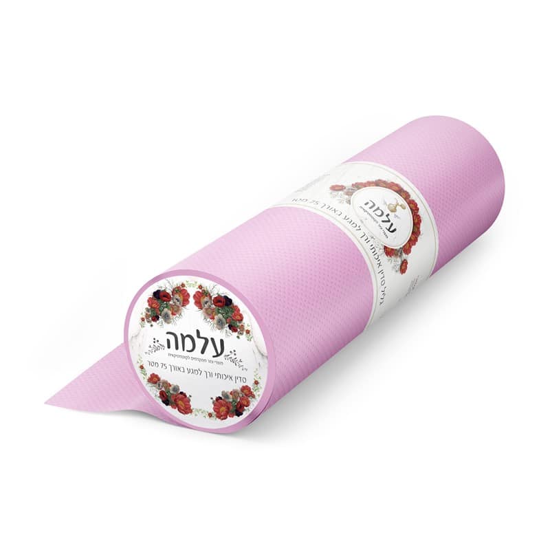 גליל סדין ורוד בהיר