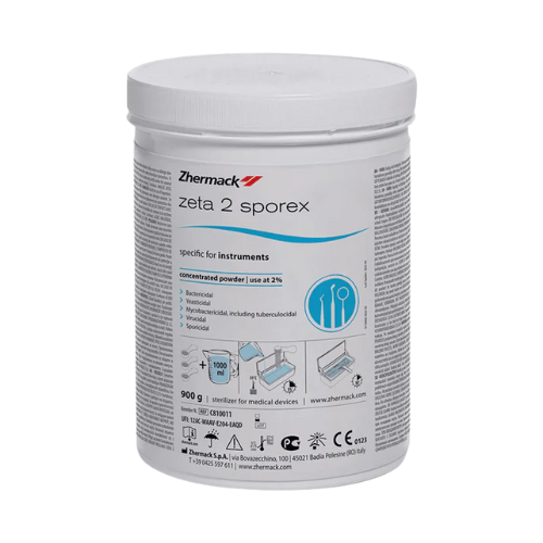 ZETA 2 Sporex אבקה להכנת תמיסה לחיטוי קר. 900 גרם