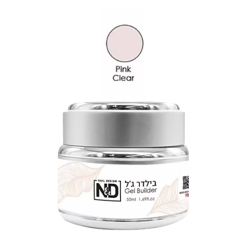 בילדר ג'ל ורוד שקוף - 50 מ"ל - N&D